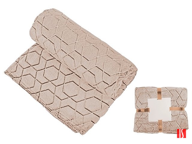 Светящийся в темноте плед Lattice бежевый