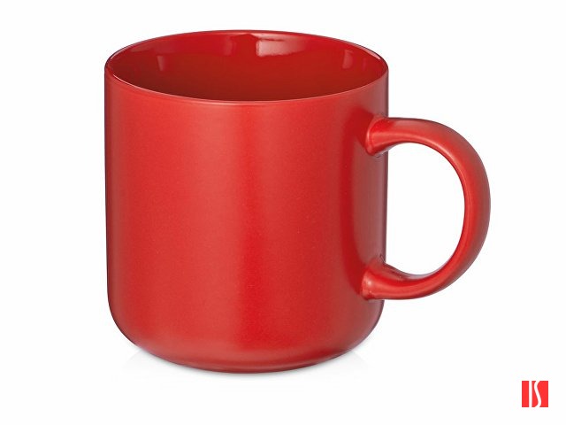 Кружка матовая Rita, 410мл, красный