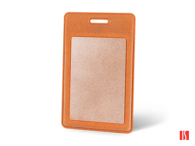 Вертикальный карман из экокожи для карты "Favor", оранжевый