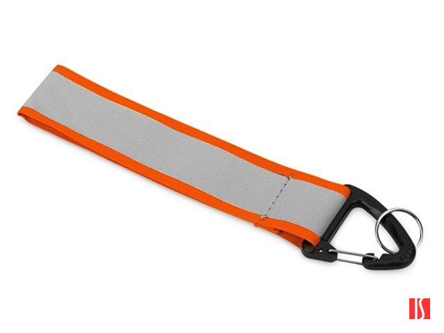 Светоотражающий брелок Reflector, серебристый/неоновый оранжевый