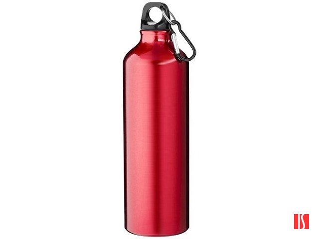 Алюминиевая бутылка для воды Oregon объемом 770 мл с карабином - Красный