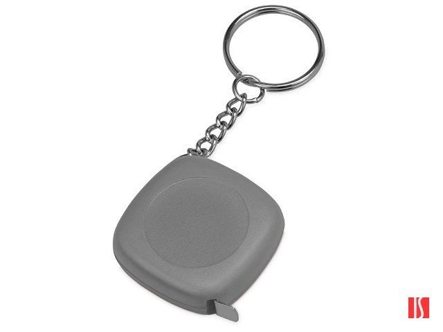 Брелок-рулетка 1м "Block", серый