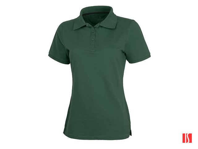 Calgary женская футболка-поло с коротким рукавом, изумрудный