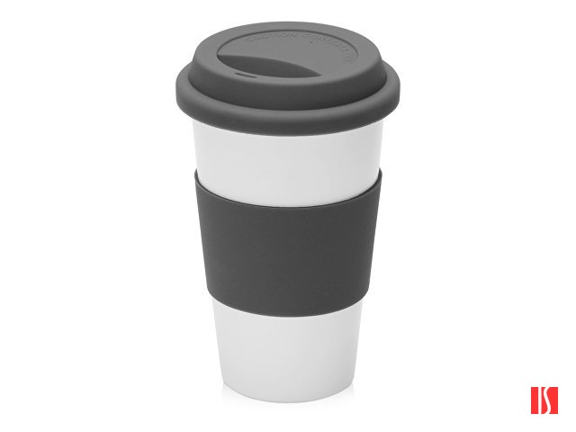 Фарфоровая кружка с двойными стенками "Toronto", 300 мл, серый