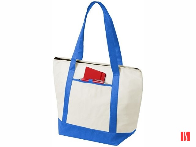 Сумка-холодильник "Lighthouse", натуральный/синий