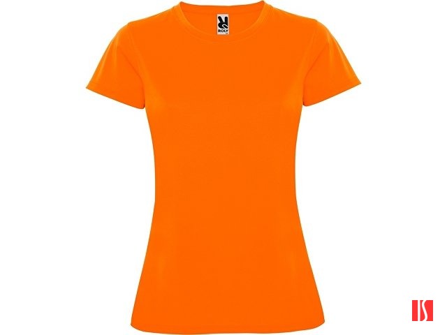 Футболка спортивная женская "Montecarlo", неоновый оранжевый