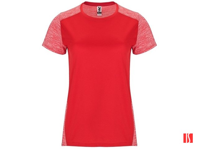 Спортивная футболка "Zolder" женская, красный/меланжевый красный