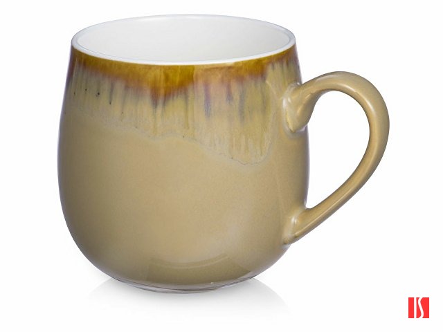 Кружка с вулканическим эффектом по краю Etna, 440 мл, бежевый