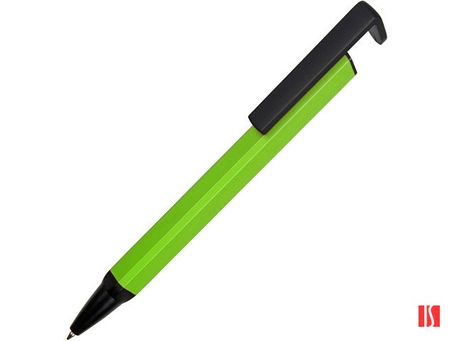 Ручка-подставка металлическая, «Кипер Q», зеленое яблоко/черный