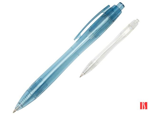 Шариковая ручка Alberni из переработанного ПЭТ, прозрачный, черные чернила