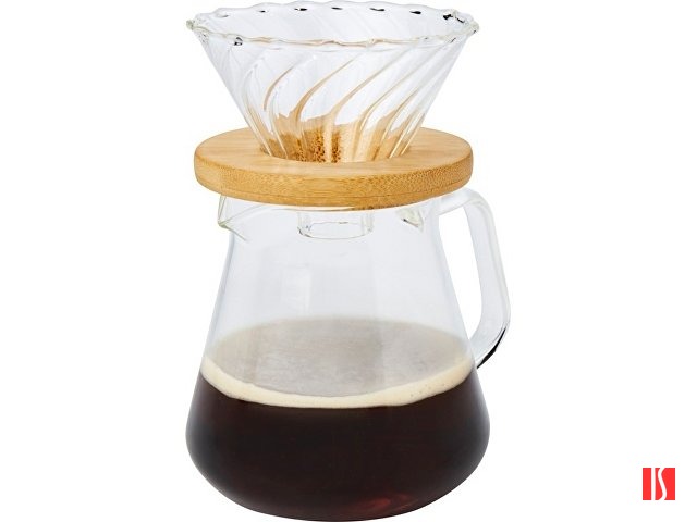 Стеклянная кофеварка Geis объемом 500 мл, natural