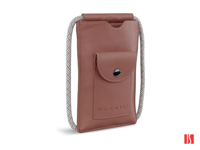 Сумка-чехол для мобильного телефона BUGATTI Almata, абрикосовая, полиуретан, 11x2x18 см