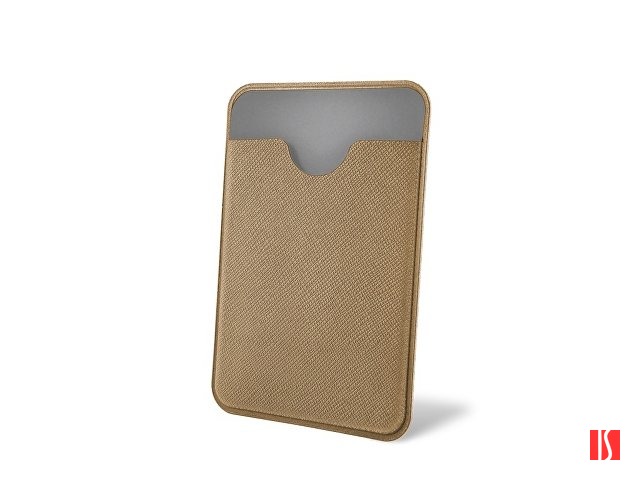 Чехол-картхолдер Favor на клеевой основе на телефон для пластиковых карт и и карт доступа, бежевый