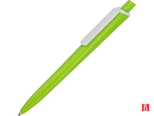 Ручка пластиковая трехгранная шариковая «Lateen», зеленое яблоко/белый