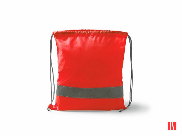 Рюкзак-мешок LABUR со светоотражающей полоской, красный