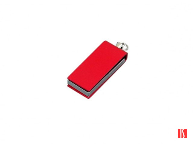 Флешка с мини чипом, минимальный размер, цветной  корпус, 8 Гб, красный