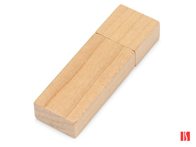 Флеш-карта USB 2.0 16 Gb «Woody» с магнитным колпачком, натуральный