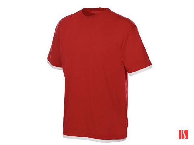 Футболка «Rotterdam» мужская, красный/белый