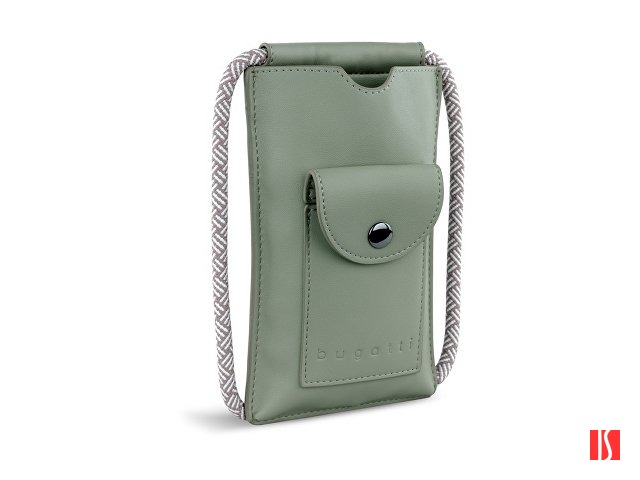 Сумка-чехол для мобильного телефона BUGATTI Almata, мятная, полиуретан, 11x2x18 см