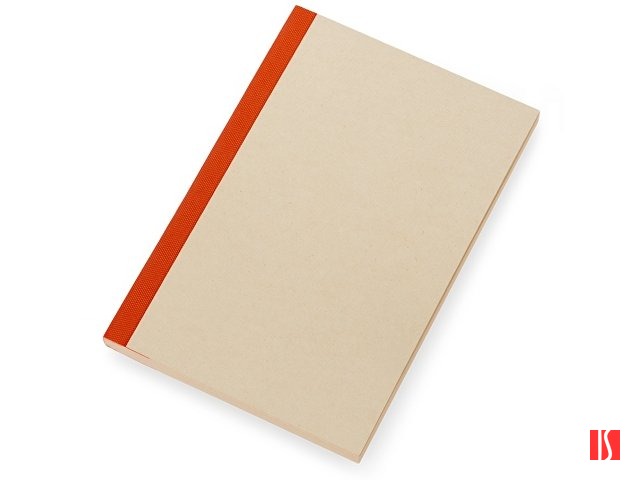 Блокнот А5 из переработанного тростника и RPET "Adiantum", 80 листов, гибкая обложка, красный