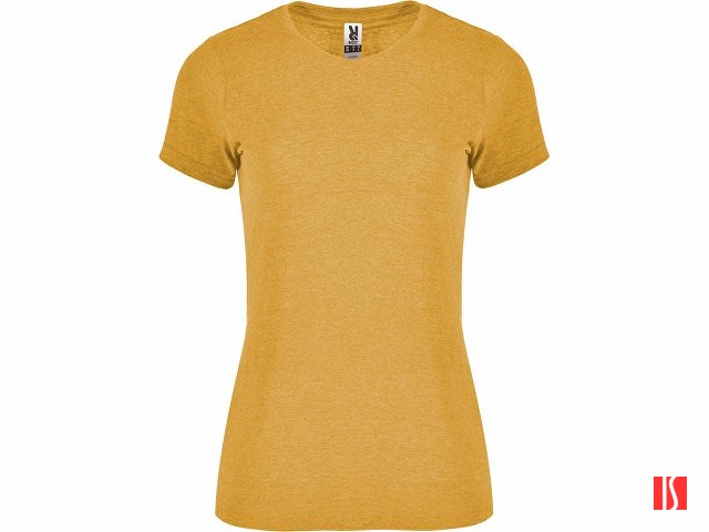 Футболка "Fox" женская, горчичный меланж