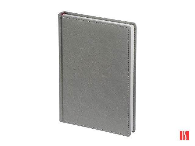 Ежедневник А5 датированный «Velvet» 2026, светло-серый