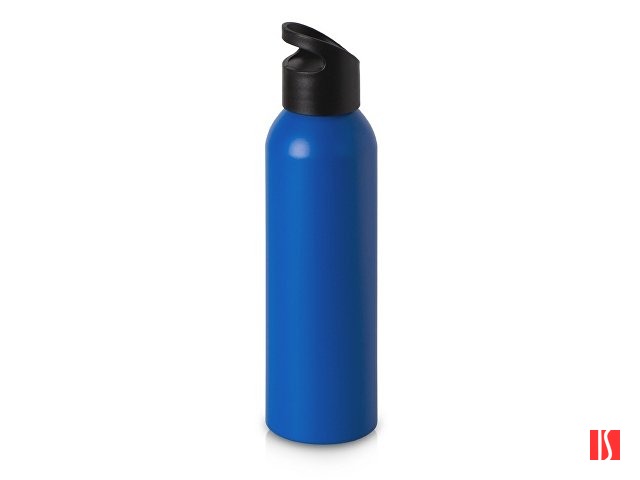 Алюминиевая бутылка для воды с ручкой "Plain Alu", 650 мл, синий