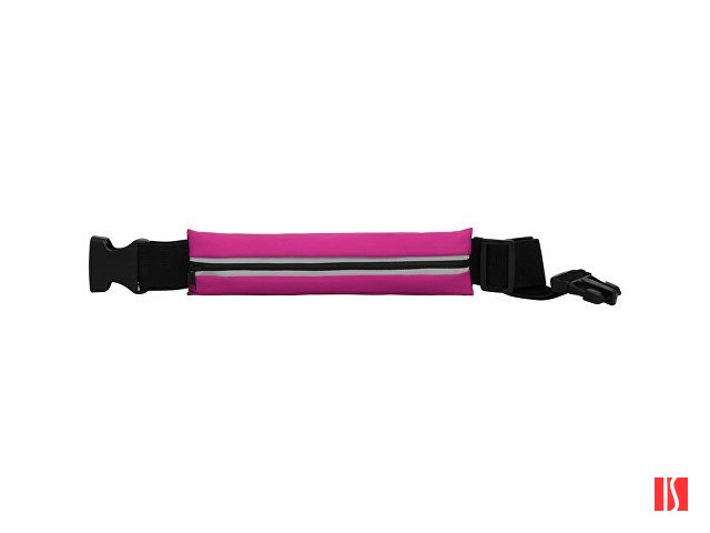 Многофункциональный спортивный пояс MARATHON из водонепроницаемой эластичной ткани, черный/розовый