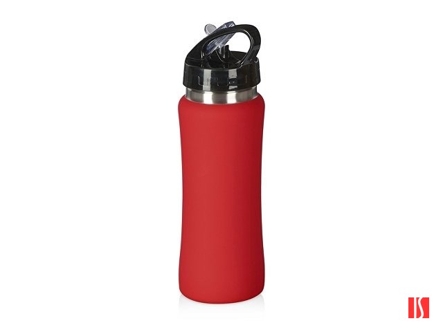 Бутылка для воды "Bottle C1", сталь, soft touch, 600 мл, красный