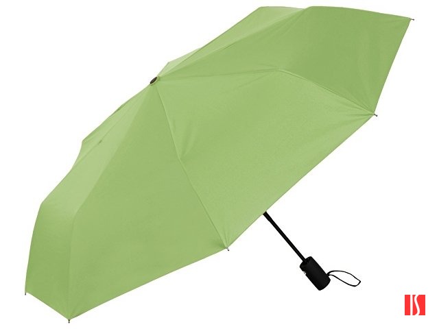 Зонт-автомат Dual с двухцветным куполом, зеленое яблоко/черный (Р)