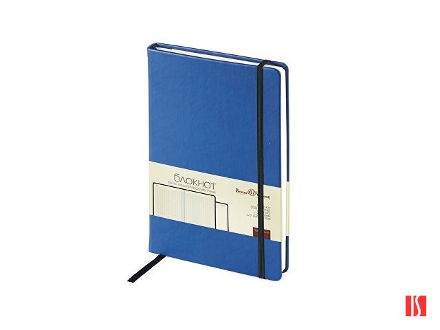 Блокнот А5 «Megapolis Velvet» на резинке, синий