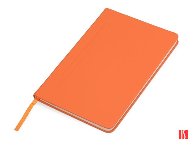 Блокнот А5 "Magnet" 14,3*21 с магнитным держателем для ручки, оранжевый