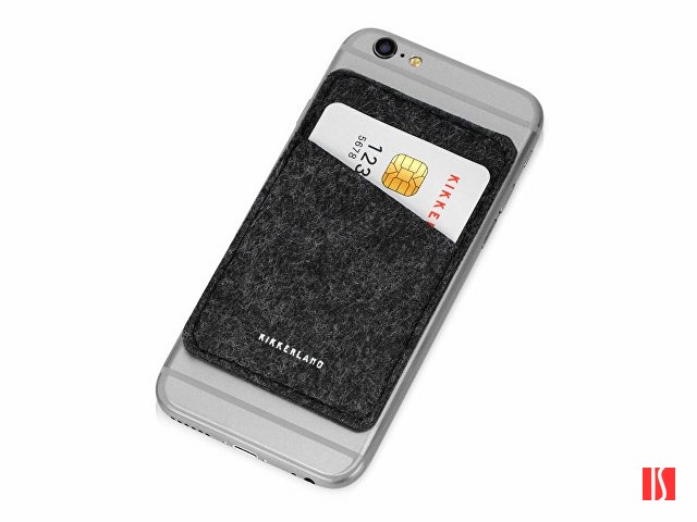 Купить Картхолдер с креплением на телефон "Slot", темно-серый Картхолдер с креплением на телефон "Slot", темно-серый