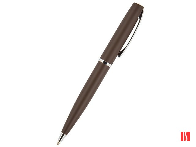 Ручка "Sienna" шариковая  автоматическая, коричневый металлический корпус, 1.0 мм, синяя