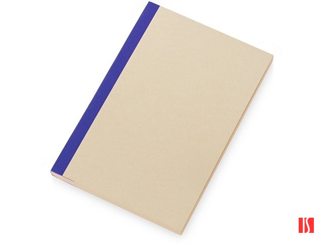 Блокнот А5 из переработанного тростника и RPET "Adiantum", 80 листов, гибкая обложка, синий