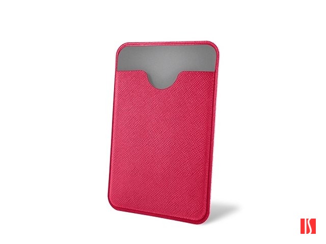 Чехол-картхолдер Favor на клеевой основе на телефон для пластиковых карт и и карт доступа, фуксия