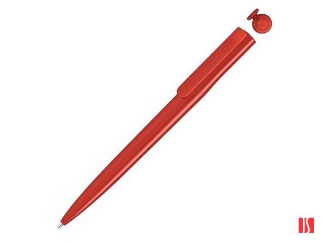 Ручка шариковая пластиковая "RECYCLED PET PEN switch", синий, 1 мм, красный