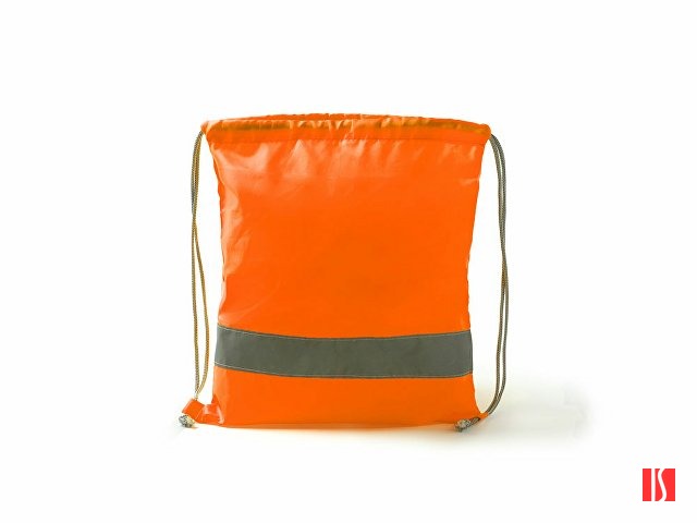 Рюкзак-мешок LABUR со светоотражающей полоской, неоновый оранжевый