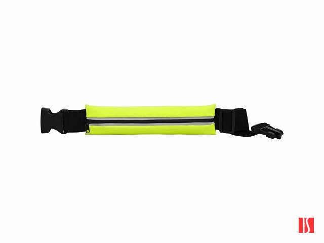 Многофункциональный спортивный пояс MARATHON из водонепроницаемой эластичной ткани, черный/неоновый желтый