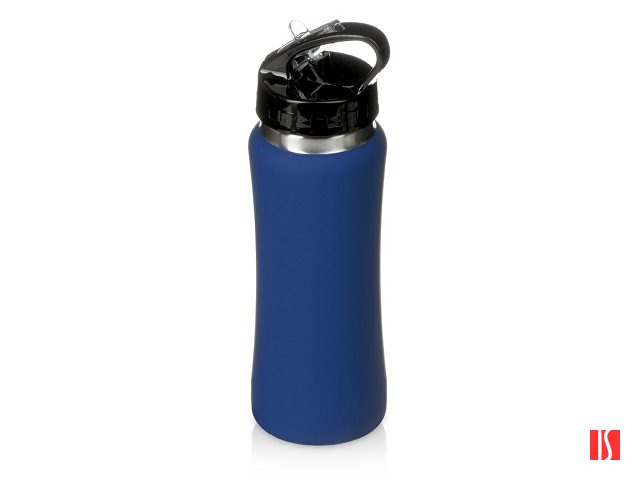 Бутылка для воды "Bottle C1", сталь, soft touch, 600 мл, темно-синий