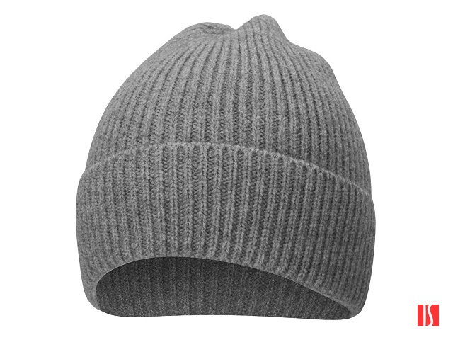 Шапка Nordend, крупный риб, серый меланж