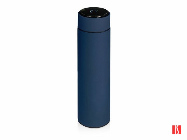 Вакуумный термос «Module X» с индикатором температуры, 500 мл, тубус, темно-синий