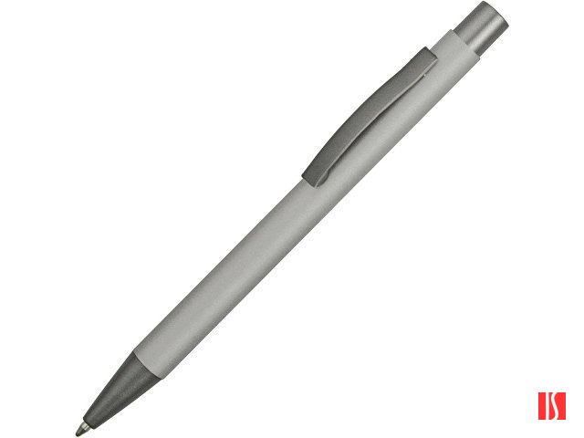 Ручка металлическая soft touch шариковая «Tender», серебристый/серый
