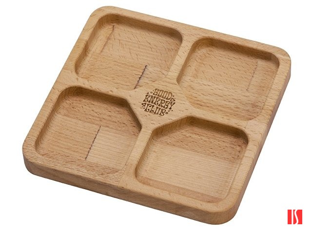 Менажница квадратная "Snacks" (гравировка)