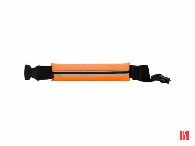 Многофункциональный спортивный пояс MARATHON из водонепроницаемой эластичной ткани, черный/неоновый оранжевый