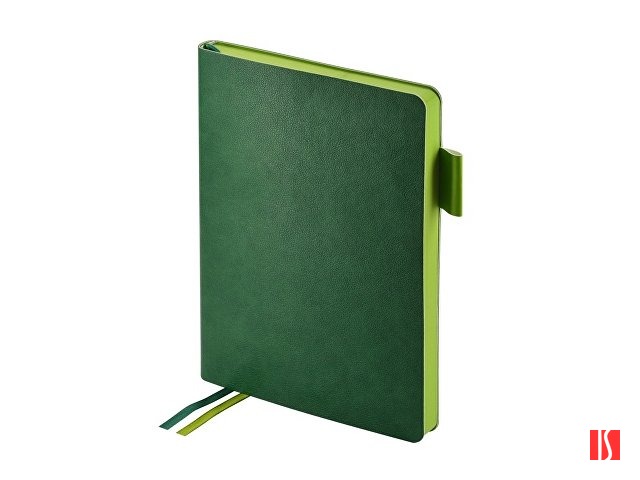 Ежедневник А5 датированный "Boston" 2026, зеленый с салатовым обрезом