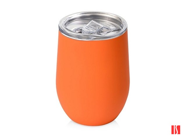 Термокружка Sense Gum, soft-touch, непротекаемая крышка, 370мл, оранжевый (P)