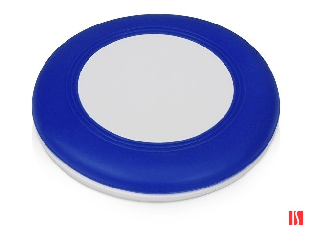 Беспроводное зарядное устройство со встроенным кабелем 2-в-1 "Disc", синий