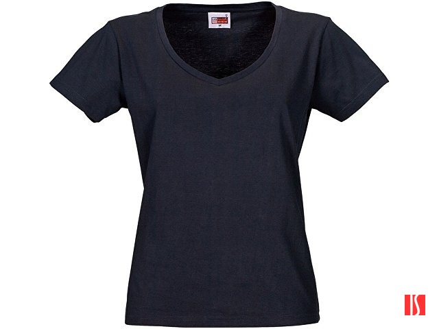 Футболка "Heavy Super Club" женская с V-образным вырезом, темно-синий