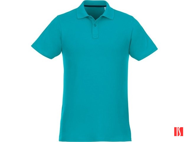 Мужское поло Helios с коротким рукавом, аква